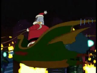 futurama - robot santa - the holiday is coming to us